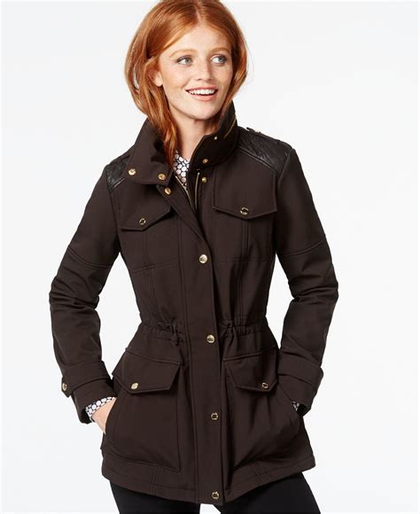 michael kors hooded anorak coat|hooded anorak coat macy's.